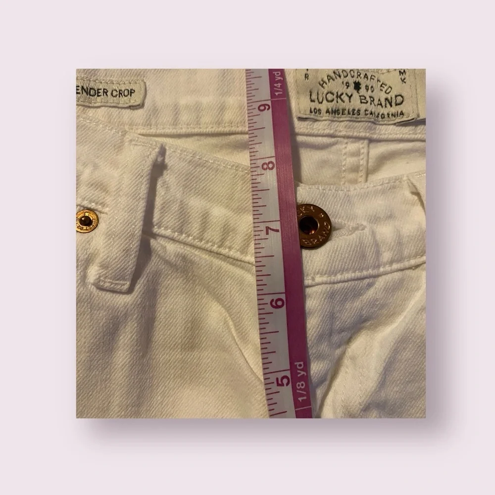 Lucky Brand‎ White Sienna Weekender Crop Denim Jeans Sz 0/26